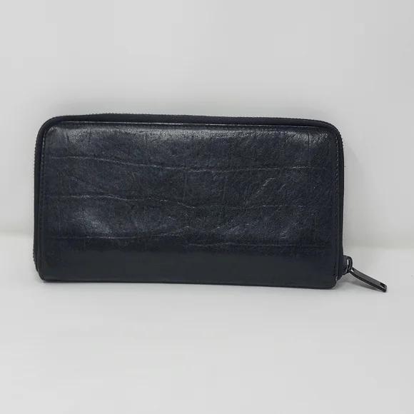 Saint Laurent YSL Organizer Croc Embossed Zippy Long Wallet - Picture 3 of 10